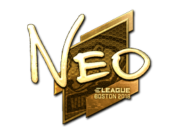 Adesivo | NEO (Dourado) | Boston 2018