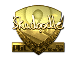 Adesivo | Skadoodle (Dourado) | Cracóvia 2017