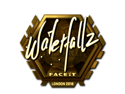 Adesivo | waterfaLLZ (Dourado) | Londres 2018